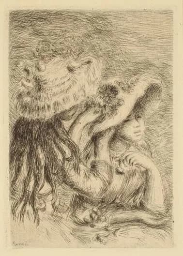 Le Chapeau épinglé (La fille de Berthe Morisot et sa cousine).