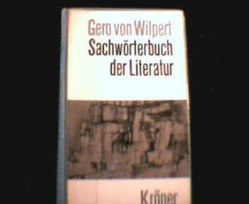 Sachwörterbuch der Literatur.