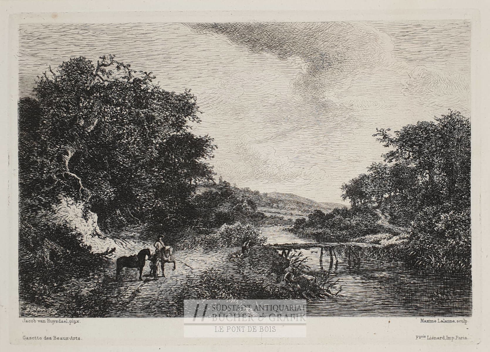 Le pont de bois.