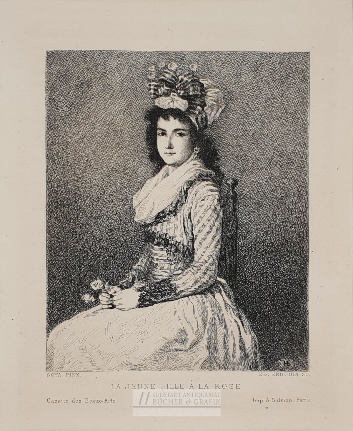 La jeune fille à la rose.