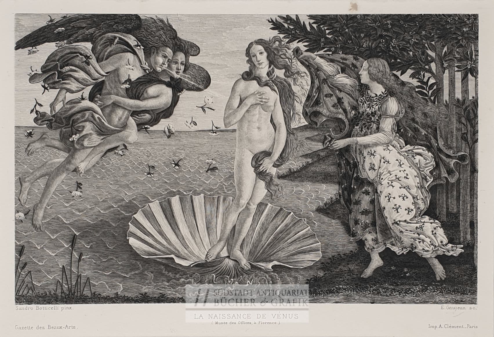La naissance de Vénus.