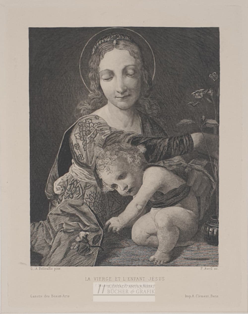 La Vierge et l`Enfant-Jésus.