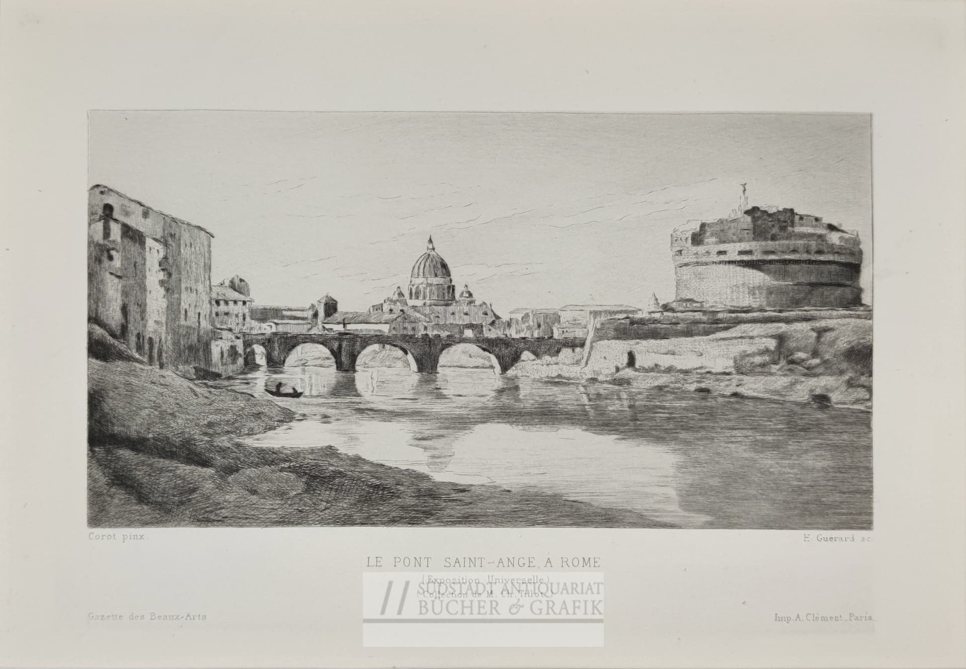Le pont Saint-Ange à Rome.
