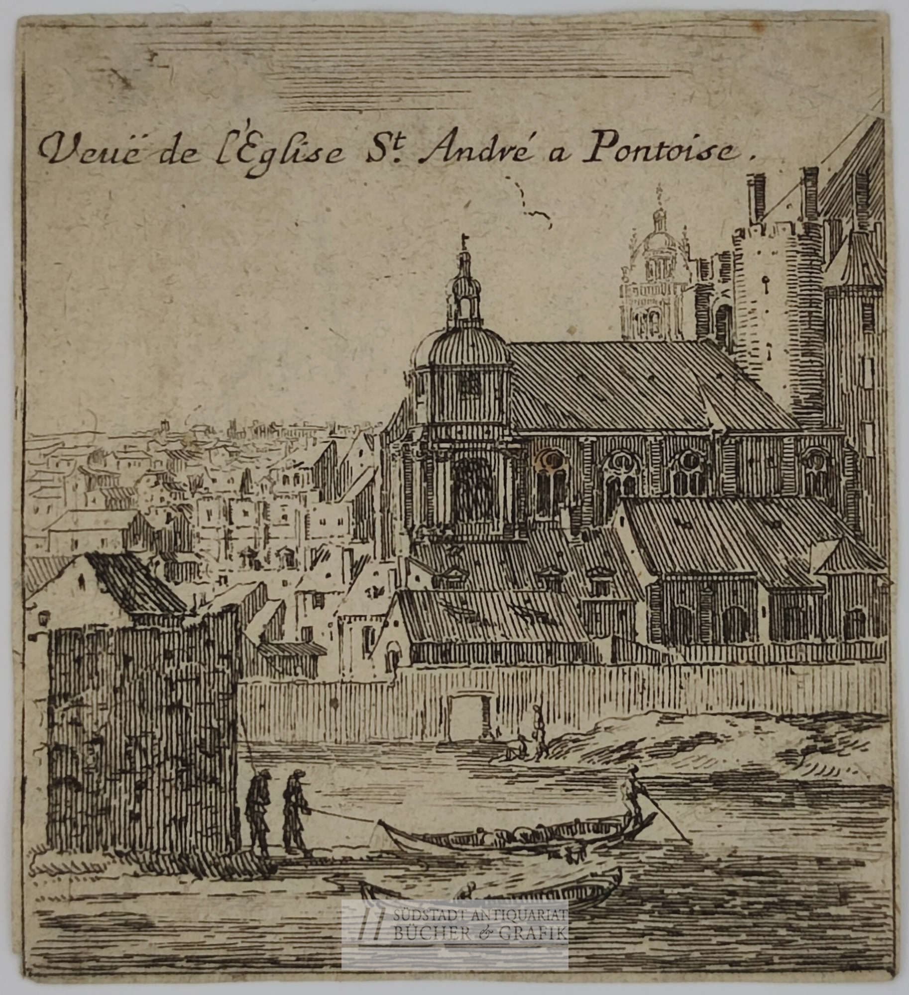 Veue de l`Eglise St. André a Pontoise.