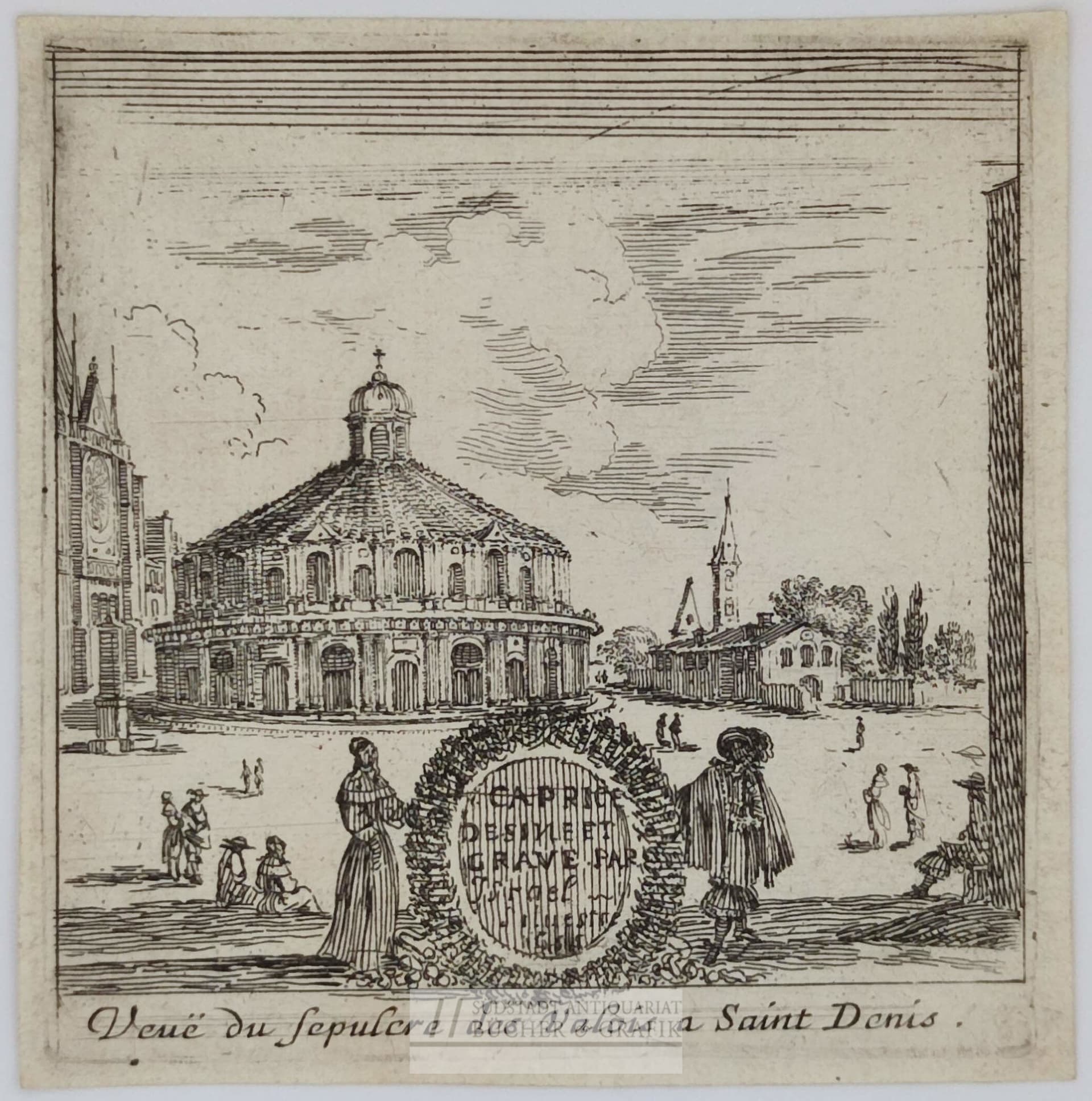 Veuë du sépulcre des Valois a Saint Denis.