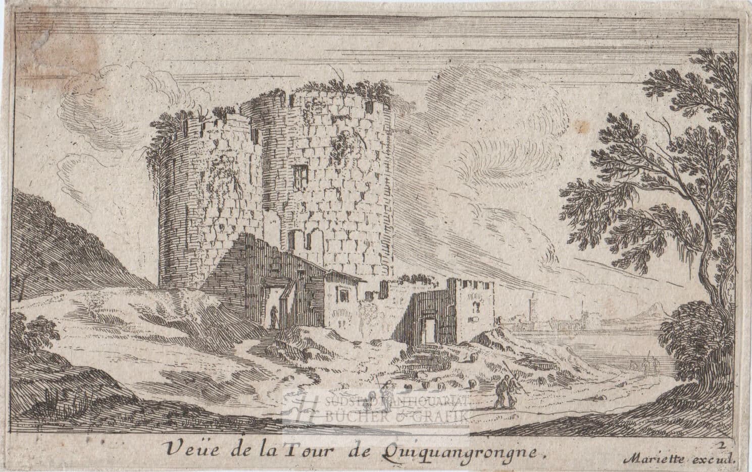 Veue de la Tour de Quinquangrongne.