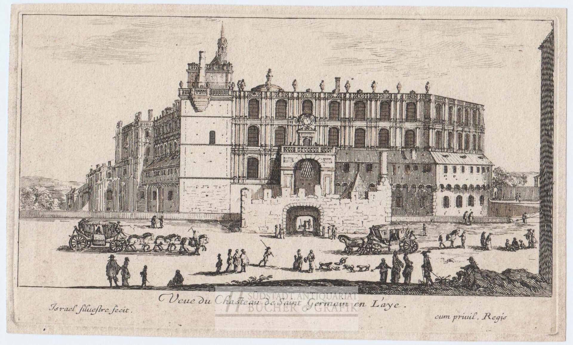 Veue du Chasleau de Saint Germain en L`aye.