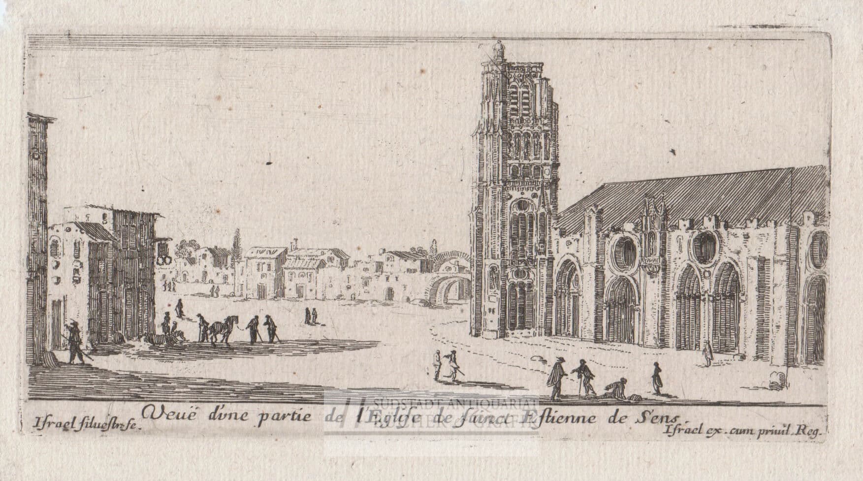Veuë d`une partie de l`Eglise de sainct Estienne de Sens.