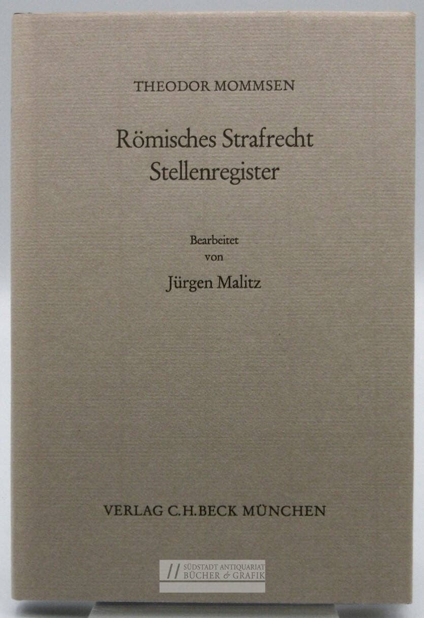 Römisches Strafrecht, Stellenregister.