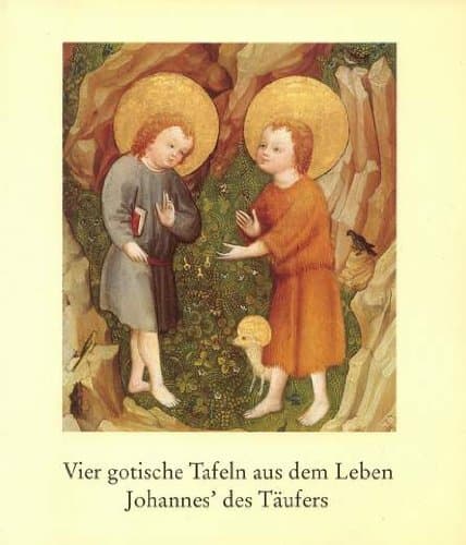 Vier gotische Tafeln aus dem Leben Johannes` des Täufers.