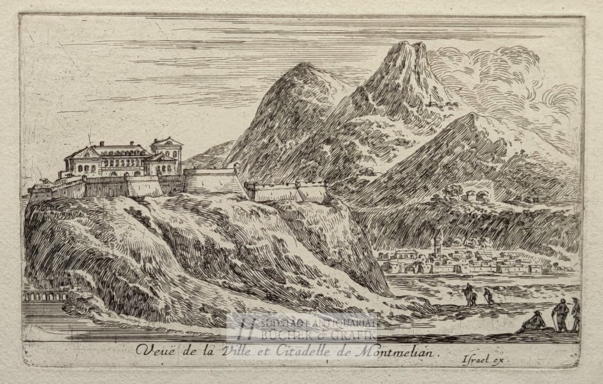 Veuë de la Ville et Citadelle de Montmelian. — Ansicht 1