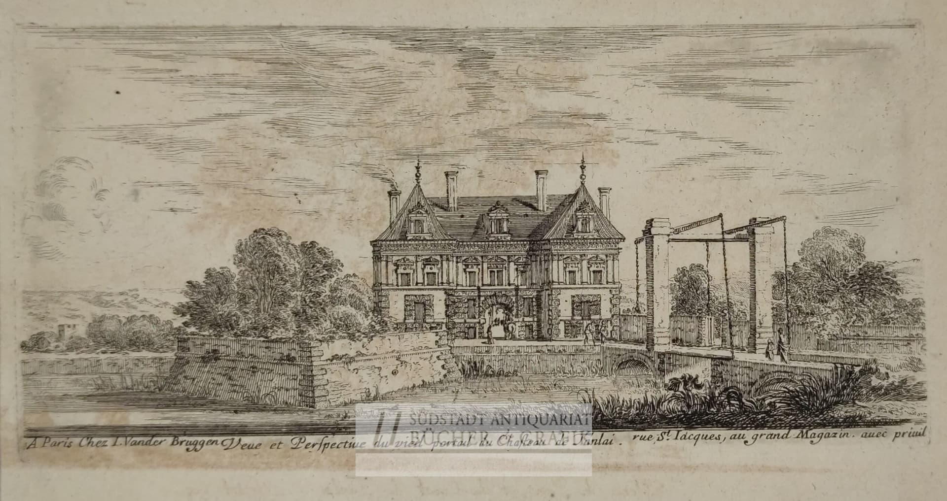 Veue et Perspective du vieil portail du Chasteau de Tanlai. — Ansicht 1
