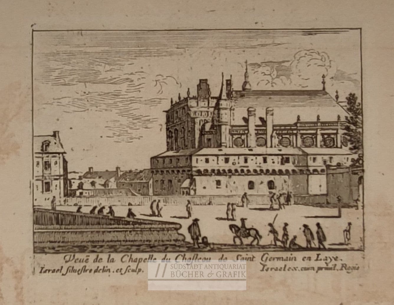 Veuë de la Chapelle du Chasteau de Saint Germain en Laye.
