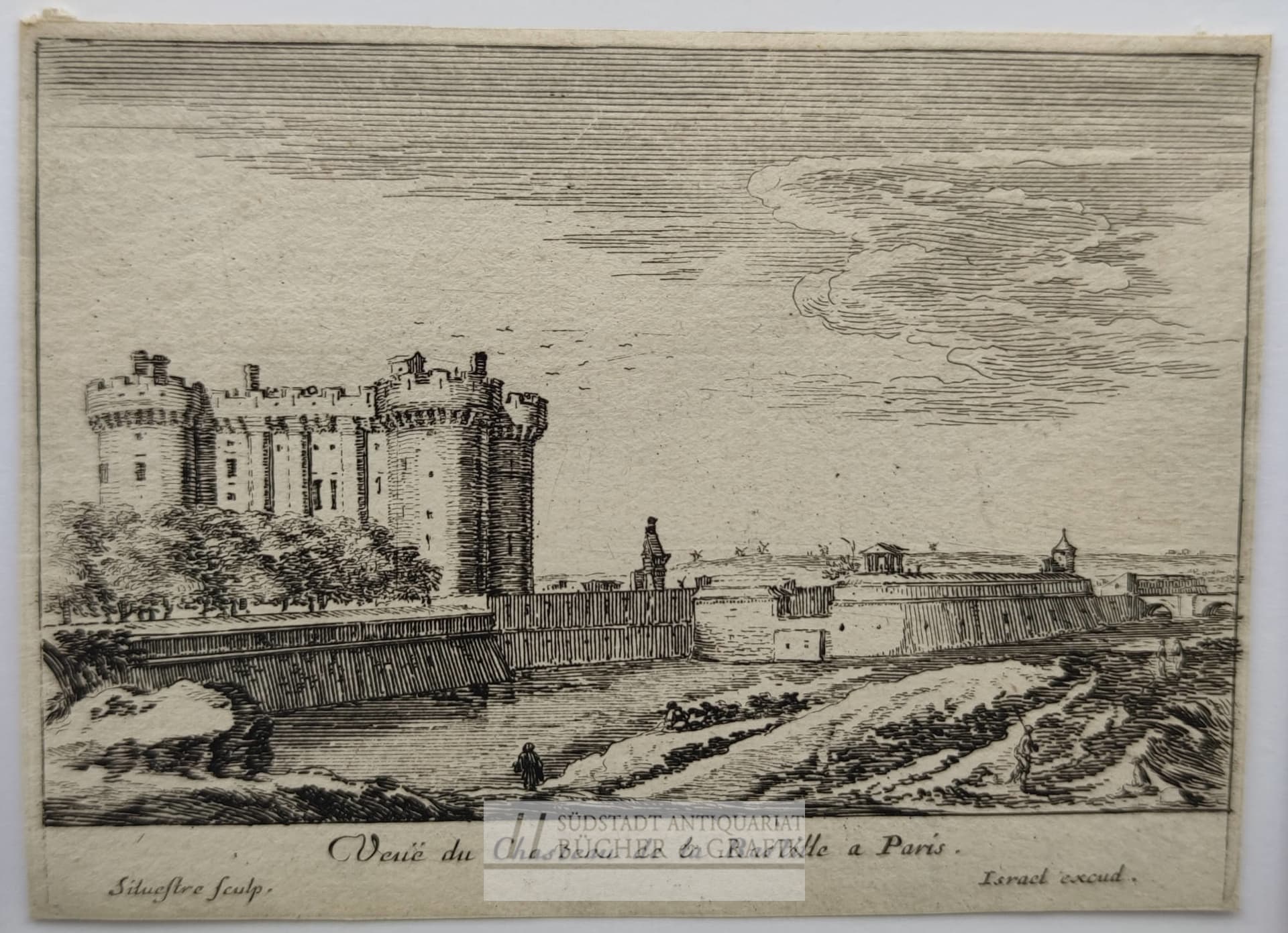 Veuë du Chasteau de la Bastille a Paris.