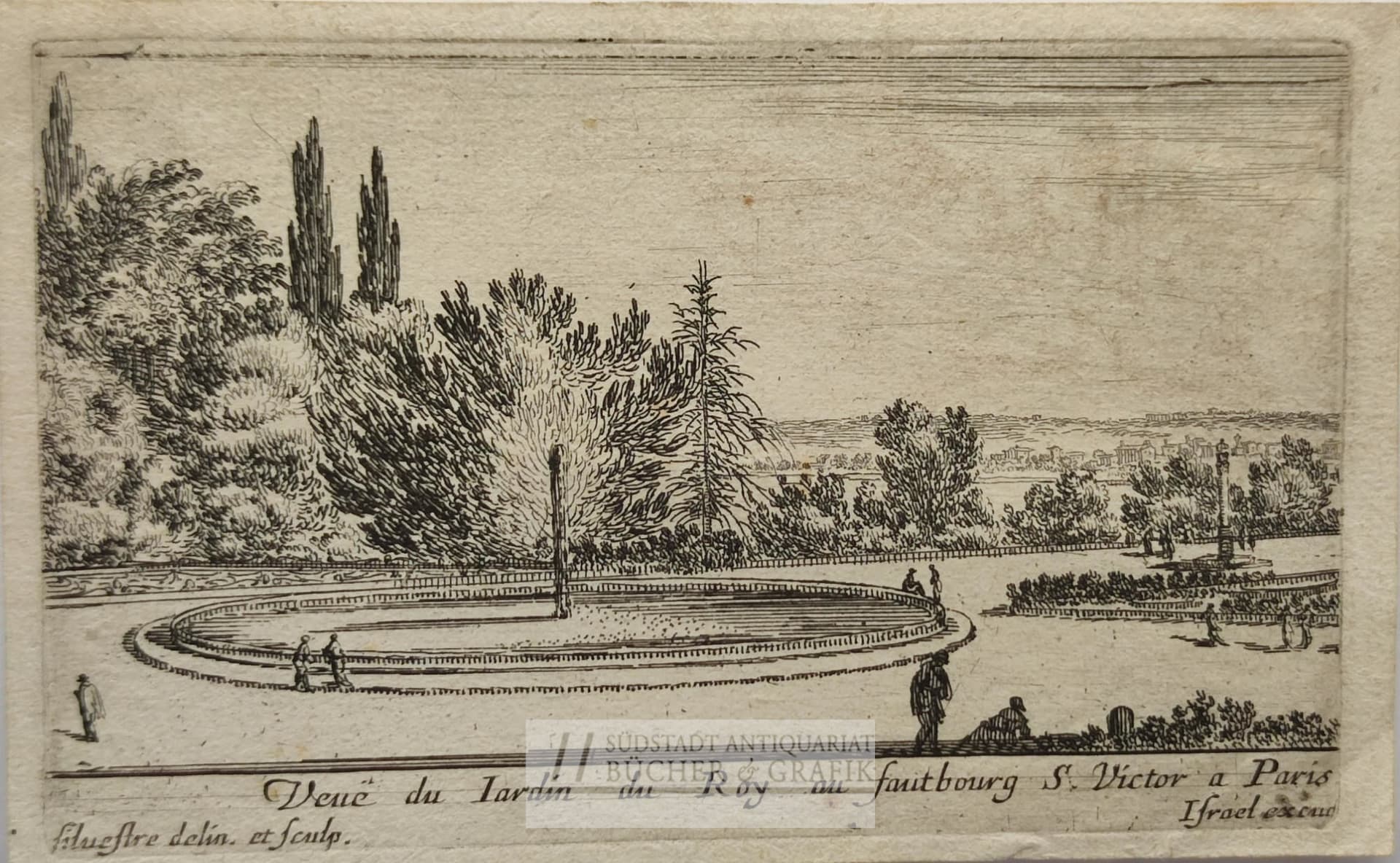 Veuë du Jardin du Roy au faulbourg S. Victor a Paris.