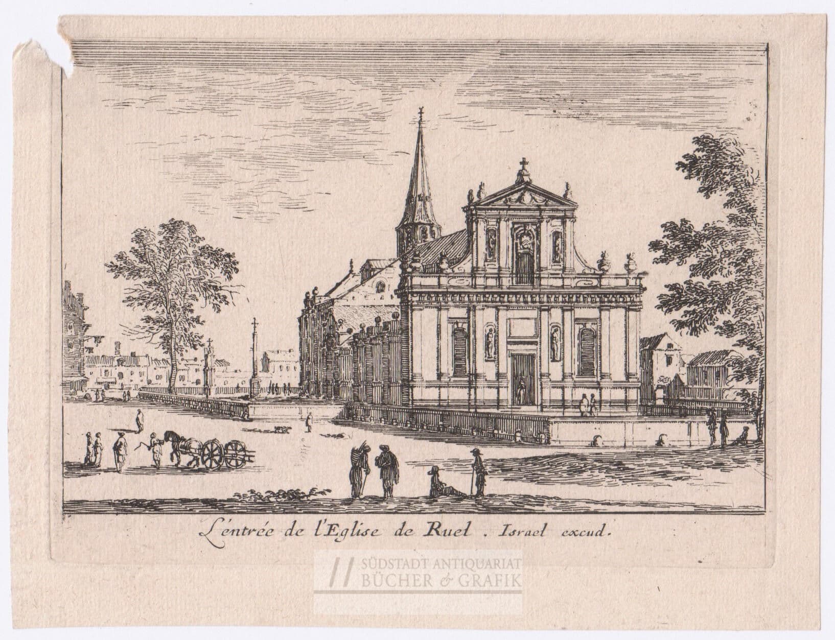 L`entrée de l`Eglise dé Ruel.