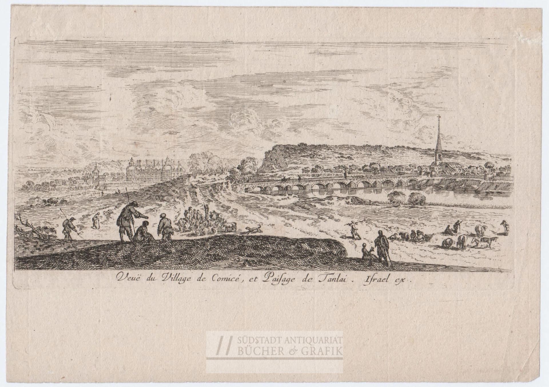 Veuë du Village de Comice, et Paisage de Tanlai.
