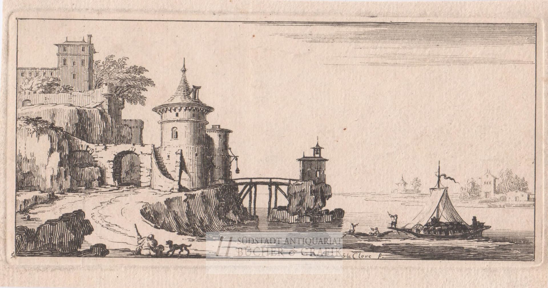 Le Clerc. Hafenansicht.
