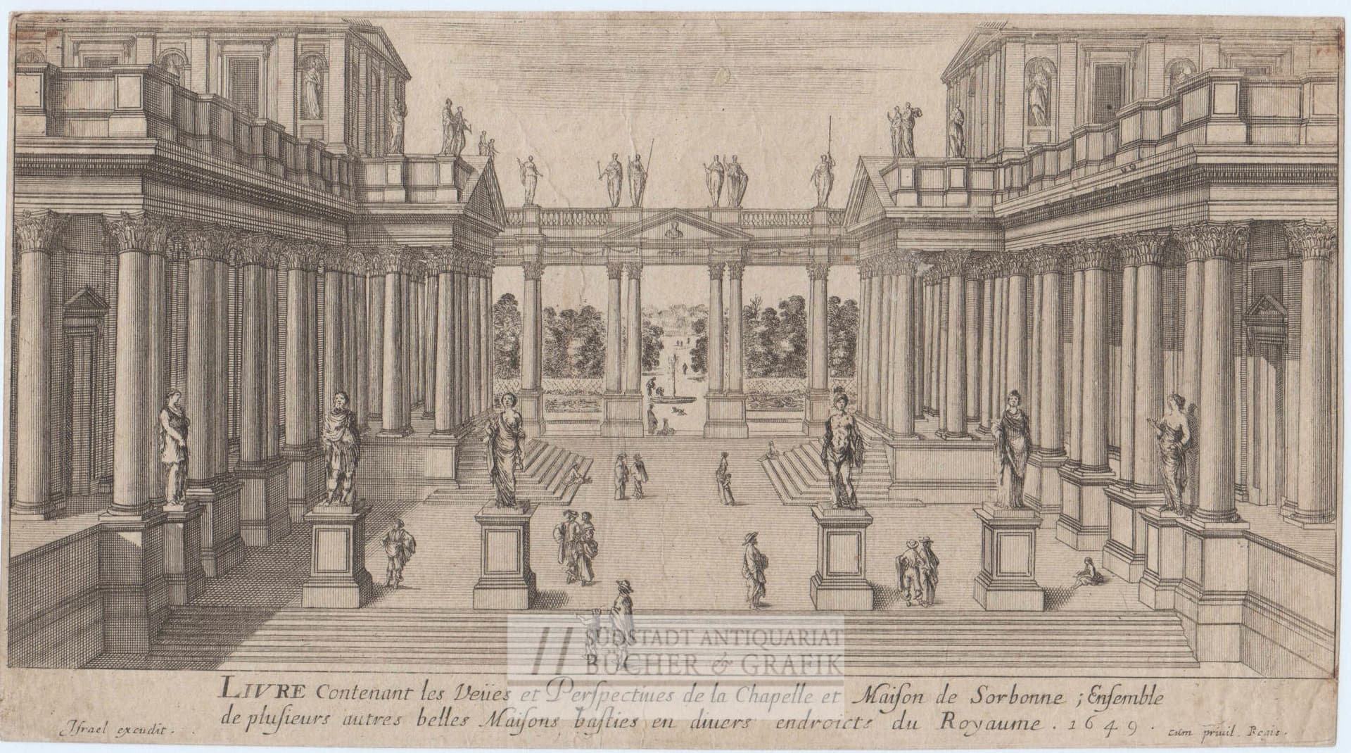 LIVRE contenant les Veües et Perspectiues de la Chapelle et Maison de Sorbonne.
