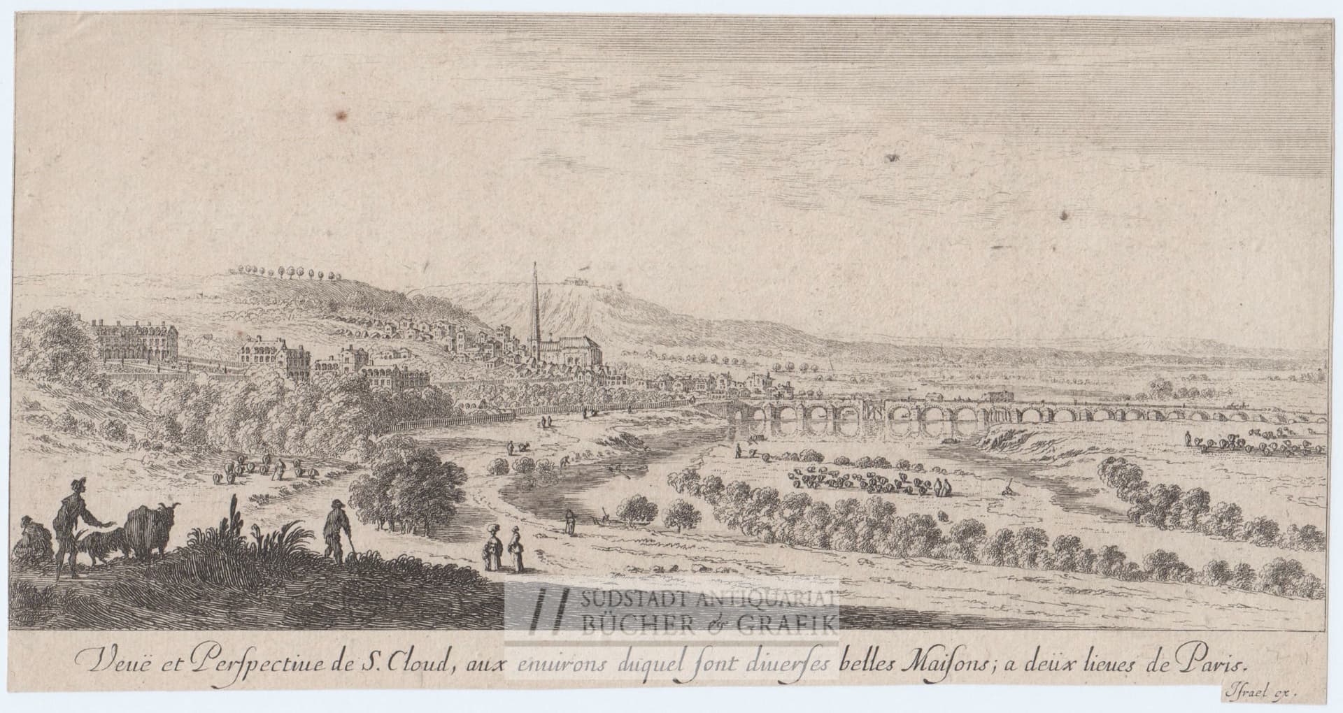 Veuë et Perspecliue de S. Cloud.