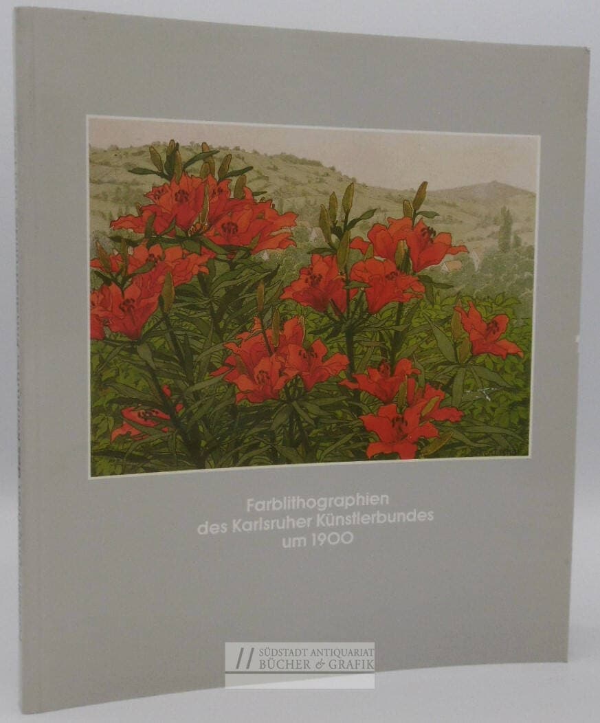 Farblithographien des Karlsruher Künstlerbundes um 1900.