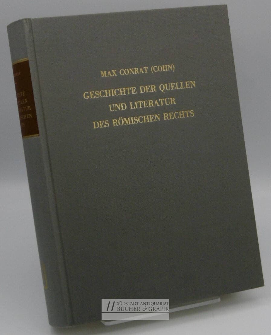 Geschichte der Quellen und Literatur des römischen Rechts im frühen Mittelalter.