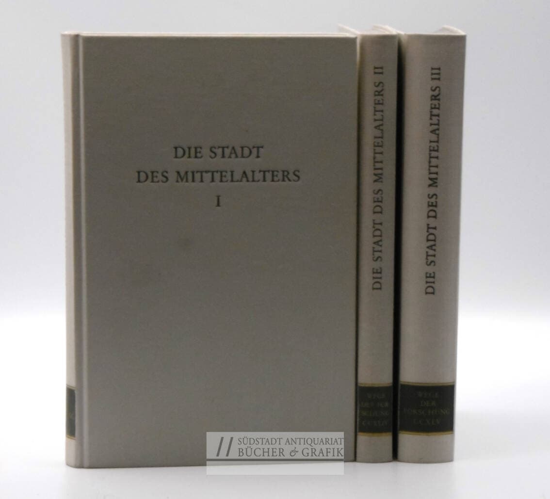 Die Stadt des Mittelalters. 3 Bände.
